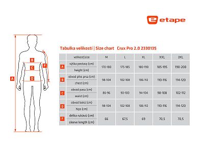 Pánská bunda Etape Crux Pro 2.0 modrá/červená