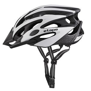 Pánská cyklistická helma Etape Biker stříbrná/černá mat
