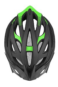 Pánská cyklistická helma Etape Magnum černá/zelená mat