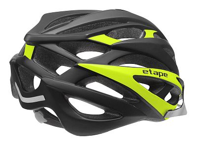 Pánská cyklistická helma Etape Magnum černá/žlutá fluo mat