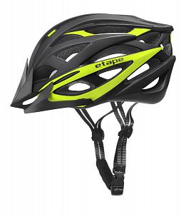 Pánská cyklistická helma Etape Magnum černá/žlutá fluo mat