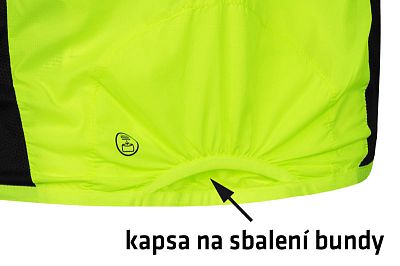 Pánská cyklistická větrovka Etape Bora 2.0 žlutá fluo