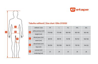 Pánské cyklistické kalhoty Etape Elite černá/modrá