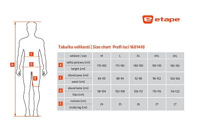 Pánské cyklistické kalhoty Etape Profi Lacl černá