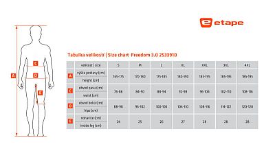 Pánské cyklistické kraťasy Etape Freedom 3.0 černá