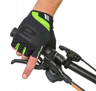 Pánské cyklistické rukavice Etape Garda černá/zelená