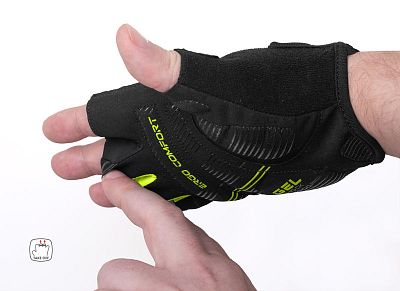 Pánské cyklistické rukavice Etape Speed 2.0 černá/žlutá fluo