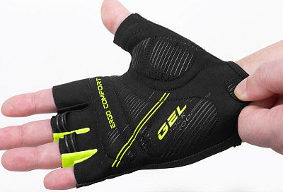 Pánské cyklistické rukavice Etape Speed 2.0 černá/žlutá fluo