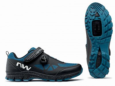 Pánské cyklistické tretry Northwave Corsair Black/Blue Coral