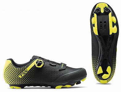 Pánské cyklistické tretry Northwave Origin Plus 2 Black/Yellow Fluo