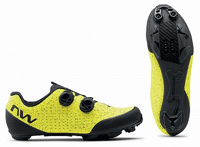 Pánské cyklistické tretry Northwave Rebel 3 Yellow Fluo/Black