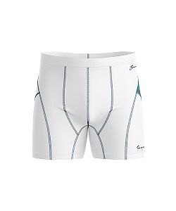 Pánské funkční trenýrky Suspect Animal SHARK bílá Bamboo Ultra