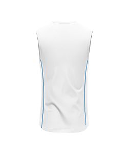 Pánské funkční triko bez rukávů Suspect Animal bílá/modrá Bamboo Ultra