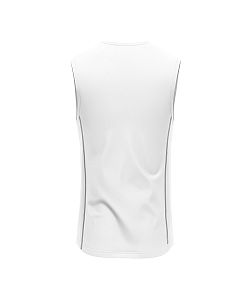 Pánské funkční triko bez rukávů Suspect Animal bílá/šedá Bamboo Ultra