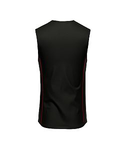 Pánské funkční triko bez rukávů Suspect Animal černá/červená Bamboo Ultra