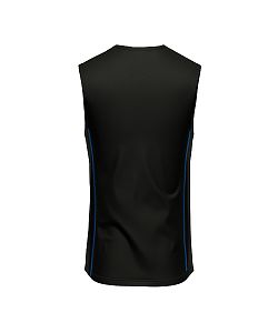 Pánské funkční triko bez rukávů Suspect Animal černá/modrá Bamboo Ultra