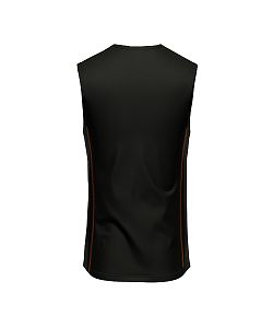 Pánské funkční triko bez rukávů Suspect Animal černá/rezavá Bamboo Ultra