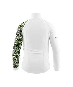 Pánské funkční triko dlouhý rukáv se zipem Suspect Animal CAMO bílá Bamboo Heavy