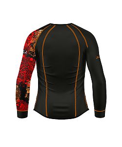 Pánské funkční triko s dlouhým rukávem Suspect Animal BIKES černá Bamboo Heavy