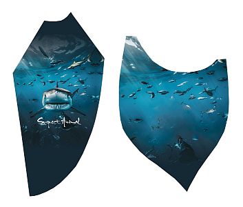 Pánské funkční triko s dlouhým rukávem Suspect Animal SHARK černá Bamboo Ultra