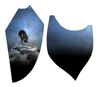 Pánské funkční triko s dlouhým rukávem Suspect Animal WOLF černá Bamboo Ultra