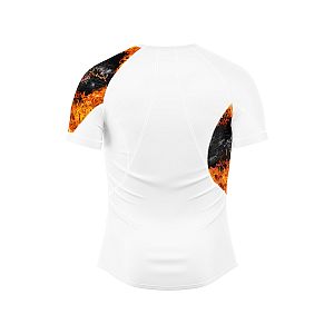 Pánské funkční triko s krátkým rukávem Suspect Animal GHOSTRIDER bílá Bamboo Ultra