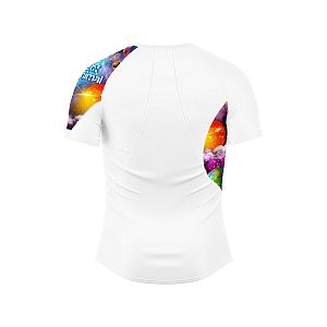 Pánské funkční triko s krátkým rukávem Suspect Animal SPACE bílá