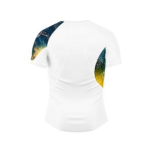 Pánské funkční triko s krátkým rukávem Suspect Animal WAVE bílá