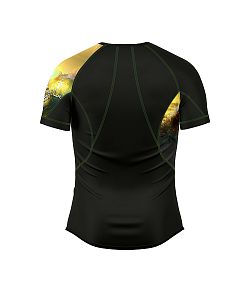Pánské funkční triko s krátkým rukávem Suspect Animal WAVE černá Bamboo Ultra