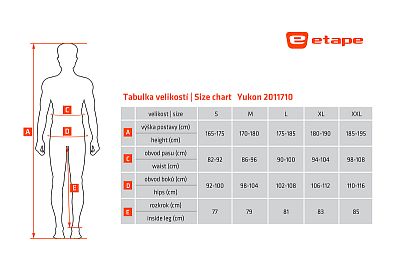 Pánské volné kalhoty Etape Yukon černá