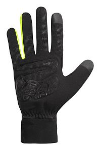Pánské zimní rukavice Etape Peak WS+ černá/žlutá fluo