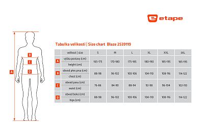 Pánský cyklistický dres Etape Blaze černá/bílá