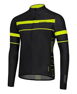Pánský cyklistický dres Etape Comfort 2.0 černá/žlutá fluo