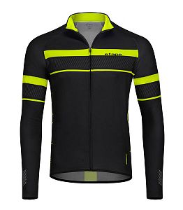 Pánský cyklistický dres Etape Comfort 2.0 černá/žlutá fluo