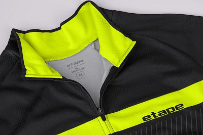 Pánský cyklistický dres Etape Comfort 2.0 černá/žlutá fluo