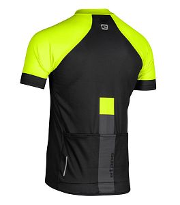 Pánský cyklistický dres Etape Cube černá/žlutá fluo