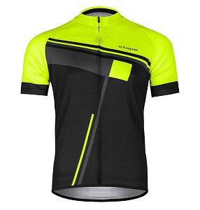 Pánský cyklistický dres Etape Cube černá/žlutá fluo