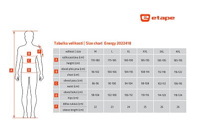 Pánský cyklistický dres Etape Energy černá/zelená