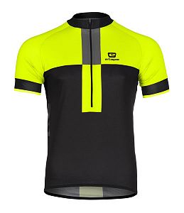 Pánský cyklistický dres Etape Face černá/žlutá fluo