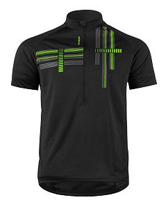Pánský cyklistický dres Etape Freetime černá/zelená