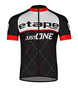 Pánský cyklistický dres Etape Team černá/červená