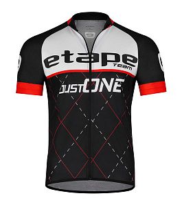 Pánský cyklistický dres Etape Team černá/červená