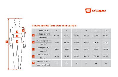 Pánský cyklistický dres Etape Team černá/červená