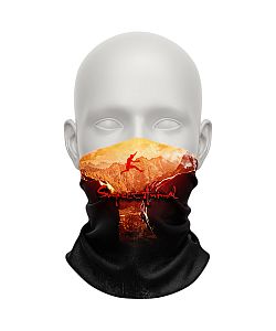 Pánský multifunkční šátek Suspect Animal ADVENTURE červená