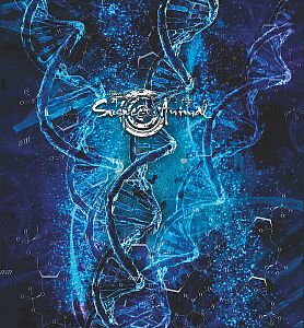 Pánský multifunkční šátek Suspect Animal D.N.A. modrá