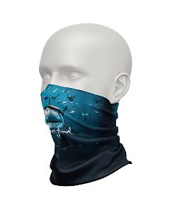 Pánský multifunkční šátek Suspect Animal SHARK modrá