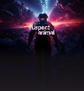 Pánský multifunkční šátek Suspect Animal SPACE MAN černá