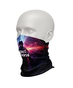 Pánský multifunkční šátek Suspect Animal SPACE MAN černá