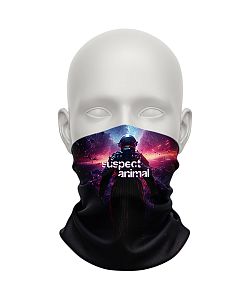 Pánský multifunkční šátek Suspect Animal SPACE MAN černá