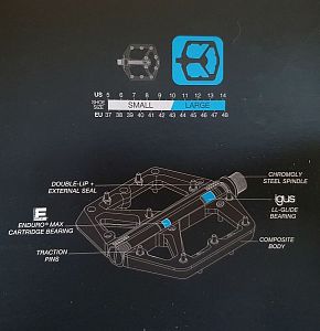 Platformové pedály Crankbrothers Stamp 1 Large Black